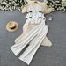 Women's European American Style V Neck Cardigan Top Wide Leg Trousers Knit Two Piece Set Slim Fit Elegant Autumn Winter_ecoleips.com