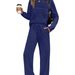 2026 Autumn Women's Set: Long-Sleeved Round-Collared Top, Casual Loose-Fitting Waist Pants, Wide-Leg Pants_ecoleips.com