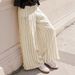 's Best-selling Striped High-waisted Slimming Wide-leg Pants, Loose Casual Floor-length Pants For Women, Drapey_ecoleips.com