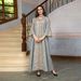 Women's Clothing Embroidered Evening Gown Sequin Splicing Dress Robe_ecoleips.com