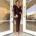 AD579 European And American Women's New Elegant V-neck Waist-cinching Slim Sexy Fashion Long-sleeve Bodycon Dress_ecoleips.com