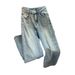 Women's High Waist Flared Jeans With Star Embroidery & Rhinestone Details, Wide Leg Long Pants For Casual & Office Wear _ecoleips.com