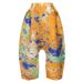 Pleated 2025 Summer New Printed Fashion Loose Top Versatile Wide-Leg Harem Pants Two-Piece Set For Women_ecoleips.com