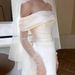 off the Shoulder Satin Wedding Dress 2026 Simple Elegance Understated Luxury Forest Inspired Slimming Train Gown Perfect for Going out Morning Robe Style Spring Style_ecoleips.com
