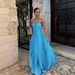 Women's Clothing Women's Pleated Sleeveless Tube Top Dress Solid Color Summer For Formal & Casual For Women_ecoleips.com