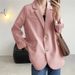 Women’s Clothing Small Suit Jacket For Women Korean Style Loose Spring And Autumn British Style White Short Ins Suit Small Top_ecoleips.com