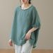 Artistic And Retro Summer Large-Sized Short-Sleeved T-Shirt For Women, Loose And Revealing Belly Top, Women's Lace And B_ecoleips.com