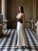 Absobe Summer Backless Sexy Maxi Dress Women Backless Patchwork Lace Halter Deep V Neck Sleeveless High Waist Elegant Long Dress_ecoleips.com