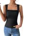 Fashion New Sexy Slim Temperament Versatile Sleeveless Knitted Elastic Vest Tops For All Seasons_ecoleips.com