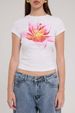 Women's Clothing New Flower Print Short Sleeved T Shirt Female Sexy Backless Slim Top Hot Girl_ecoleips.com