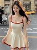 2025 New Korean Style Versatile Slimming Strap Dress Women's Design Sensible Slim Fit Short Wrap Around Skirt Casual Wear_ecoleips.com