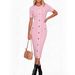 Ice Silk Slim Fit Color Block mid Length Dress with Pocket for Women Elegant Luxury Early Autumn New Style 2026_ecoleips.com