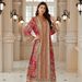 Women's Printed Robe Dress Pullover Jumpsuit BX01 Cross Border E Commerce European American Style Muslim Fashion_ecoleips.com