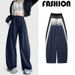 K Bending Knife Pants Women's New Loose Lazy Sweatpants Wide Leg Sports Pants_ecoleips.com