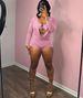 K European And American Style New Personalized Street Sexy Hot Girl Deep V Low Cut Solid Color Slim Fit Jumpsuit_ecoleips.com