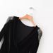 Women's Clothing Sexy Low Cut Tight Hollow Bottoming Jumpsuit Female Solid Color Slim Long Sleeved Bottoming Shirt T Shirt_ecoleips.com