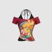 Halter Neck Slim Fit T-Shirt for Women Y2K Summer Short Sleeve Print European American Street Style Faux Two Piece_ecoleips.com