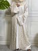 New Muslim Abaya Dress Dubai Turkish Satin Loose Clothing Morocco White Robe Islamic Pakistani Clothes Evening Dresses Ramadan_ecoleips.com