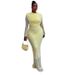 Elegant Mermaid Tail Dress for Women Slim Fit Long Sleeve round Neck Bodycon Fashion Summer Staple_ecoleips.com