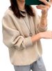 Yellow Long-sleeved Sweatshirt Women, 2024 New Popular Style, High-end, Super Stylish, Loose, Unique Design Top For_ecoleips.com