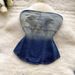 Women's Clothing Pure And Slim Fit Sleeveless Denim Tube Top Vest High Waist Fishtail Skirt_ecoleips.com