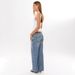 2025 Cross-Border Hot-Selling Women's Fashion: Stylish Metal Buckle Halter Neck Hollow Out Sleeveless Backless Y2K Hot_ecoleips.com