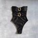 Women's Clothing Sexy Cutout One Piece Swimsuit Mesh Hollow Out Bathing Suit For Beach Vacation_ecoleips.com