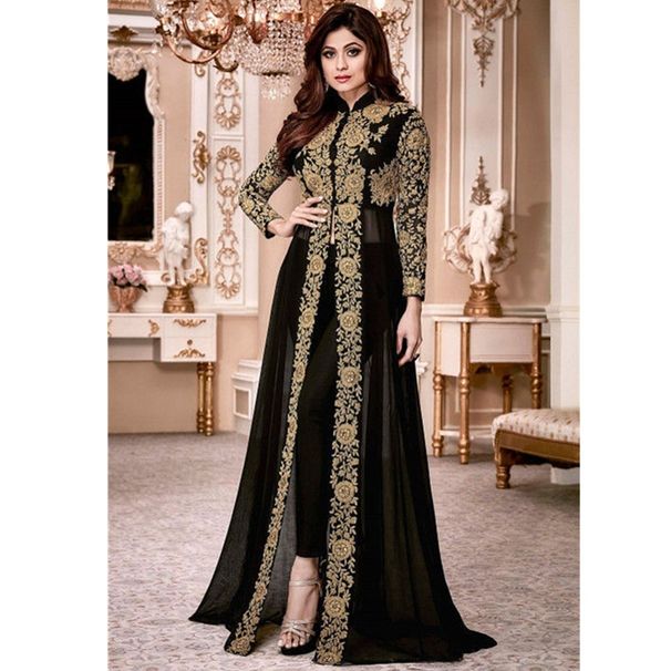 Women's Clothing Fashion Stand Collar Lace Chiffon Dress Retro Long Sleeve Lace Patchwork Waist Long Skirt_ecoleips.com