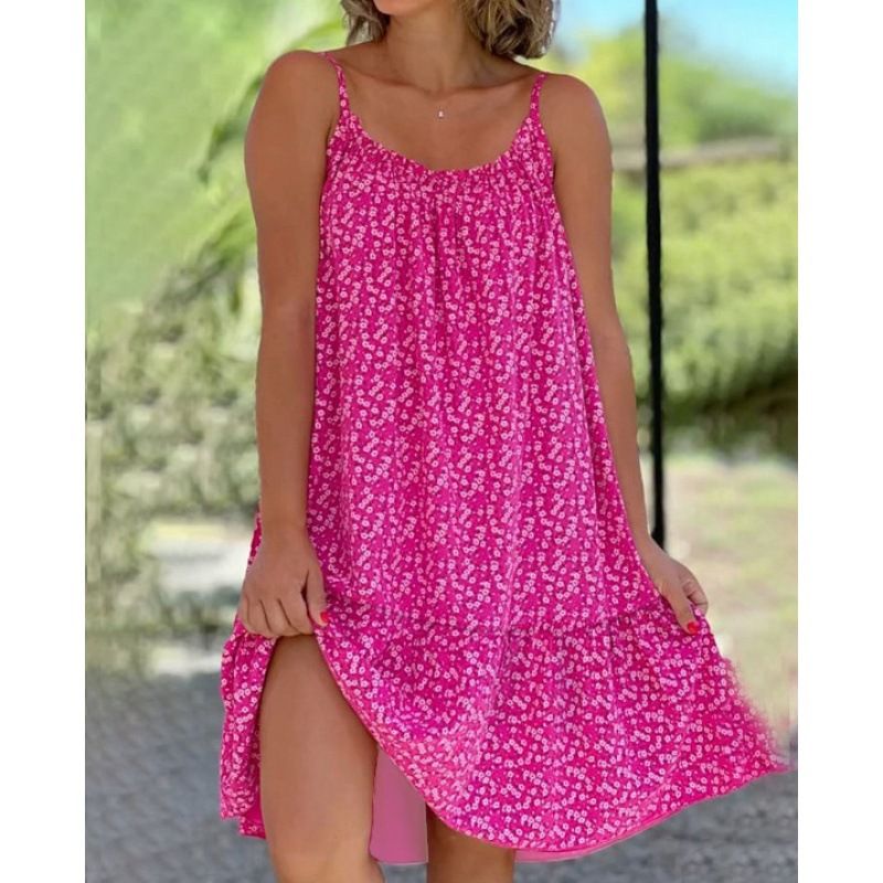 S-5XL 2023 New Independent Station European And American Foreign Trade Hot-Selling Large Floral Strap Plus Size_ecoleips.com
