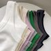 Women's Clothing Women's Simple Casual Threaded Vest Bottoming Shirt Spring Summer And Autumn New Comfortable Breathable T Shirt_ecoleips.com