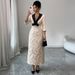 Elegant Short Sleeve Qipao Bodycon Dress – Women’s Slim Fit Cheongsam (Breathable & Stretchy) – Fall/Winter Fashion_ecoleips.com