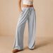 K Women's Casual Loose Fashion Wide-leg Pants With Elastic Waist_ecoleips.com