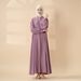Verve Muslim Women Loose Casual Solid Color Modest Clothing Abaya Dress Kaftan_ecoleips.com