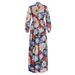 Women's Clothing Plus Size Clothes Elegant Printed Plus Size Office Dress For Women - Flowy Long Sleeve Midi Dress With Ethnic_ecoleips.com