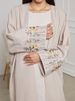 Verve Women's Robe Embroidered Muslim Clothing Cardigan Long Dress Batwing Sleeve_ecoleips.com