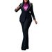 Women's High-quality Handmade Pearl Long-sleeved Slim-fit Stretch Suit Two-piece Suit For Commuting And Parties_ecoleips.com