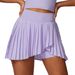 Women's Clothing Women's Casual Pleated Sports Short Skirt Quick Drying Tennis Fitness Pants Anti-Exposure Two Piece Set_ecoleips.com