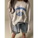 Autumn And Winter Loose Printed Long-Sleeved T-Shirt Female Lazy Fashion Round Neck Versatile Bottoming Top_ecoleips.com