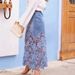 Women's Clothing Women's High-Waisted Denim Skirt Lace Patchwork Midi Skirt For Summer For Formal & Casual For Women_ecoleips.com