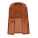 Women's fashion fur one with velvet thick suit collar wear loose plus fat plus leather coat on both sides_ecoleips.com