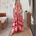 Women's Clothing Spring And Summer New Design Printed Suspenders Temperament Dress_ecoleips.com