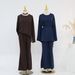 Voya Women's Solid Color Two-piece Set With Top And Pants, Belt And Pockets, Fashionable Outfit_ecoleips.com