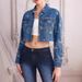 New European American Style Niche Jacquard Bow Women, Sweet And Cool Short Denim Jacket For Casual Wear_ecoleips.com