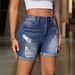 Women’s Clothing retro high waist ripped denim shorts stretch jeans women's clothing summer new_ecoleips.com
