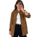 Retro British-Style Suede Fashionable And Versatile Coat, A Rare Suede Outerwear For Women In Autumn And Winter_ecoleips.com