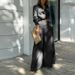 Voya Women's Fashion Trend Casual Solid Color Lapel Slim Fit Fashionable Set With Multiple Colors To Choose From_ecoleips.com