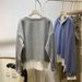 Real Shot Of European American Color-blocked Faux Two-piece Long-sleeve Sweatshirt For Women, Spring And Autumn Thin_ecoleips.com