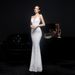 Women's Clothing New Sequined Fishtail Long Dress Performance Internet Celebrity Event Banquet Car Model Etiquette Evening Dress_ecoleips.com