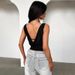 Y25TP005 Women's Spring/Summer New Collection Sleeveless Swinging Collar Bareback Sexy T-shirt Top For Women_ecoleips.com