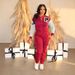Women's Clothing Letter Print Sweater Overalls Casual Sports Plus Velvet Two Piece Suit_ecoleips.com
